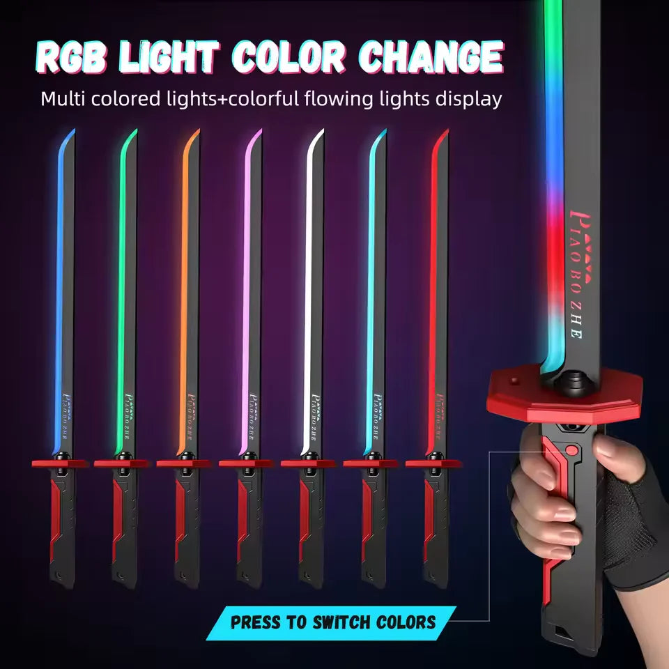 Kids Multi-Color Battle Laser Sword With Smoke