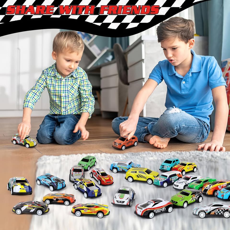 100Pcs Mini Metal Inertial Racing Cars Set